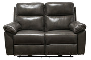 8212 Powered Recliner Leather Loveseat Carbon