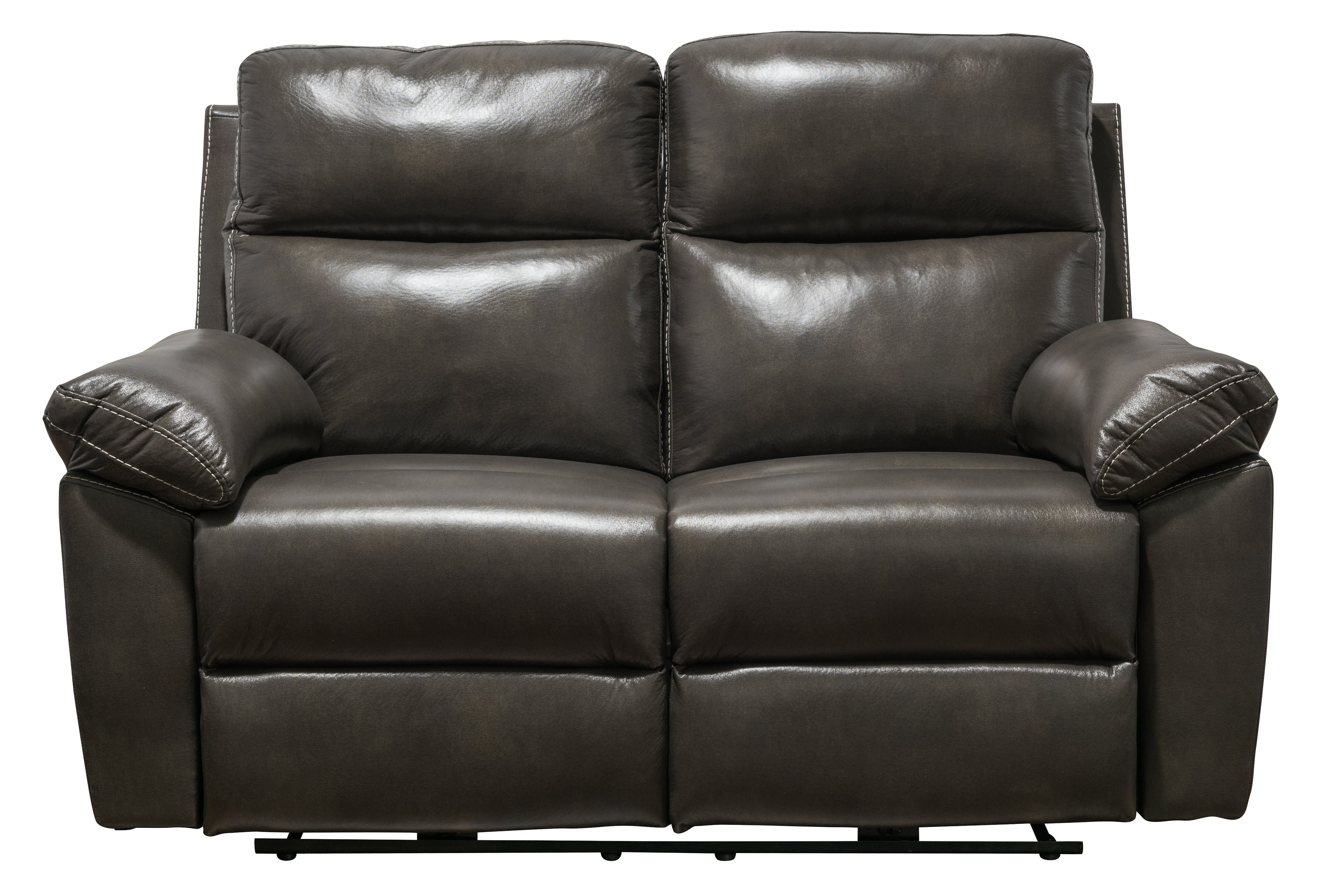 8212 Powered Recliner Leather Loveseat Carbon