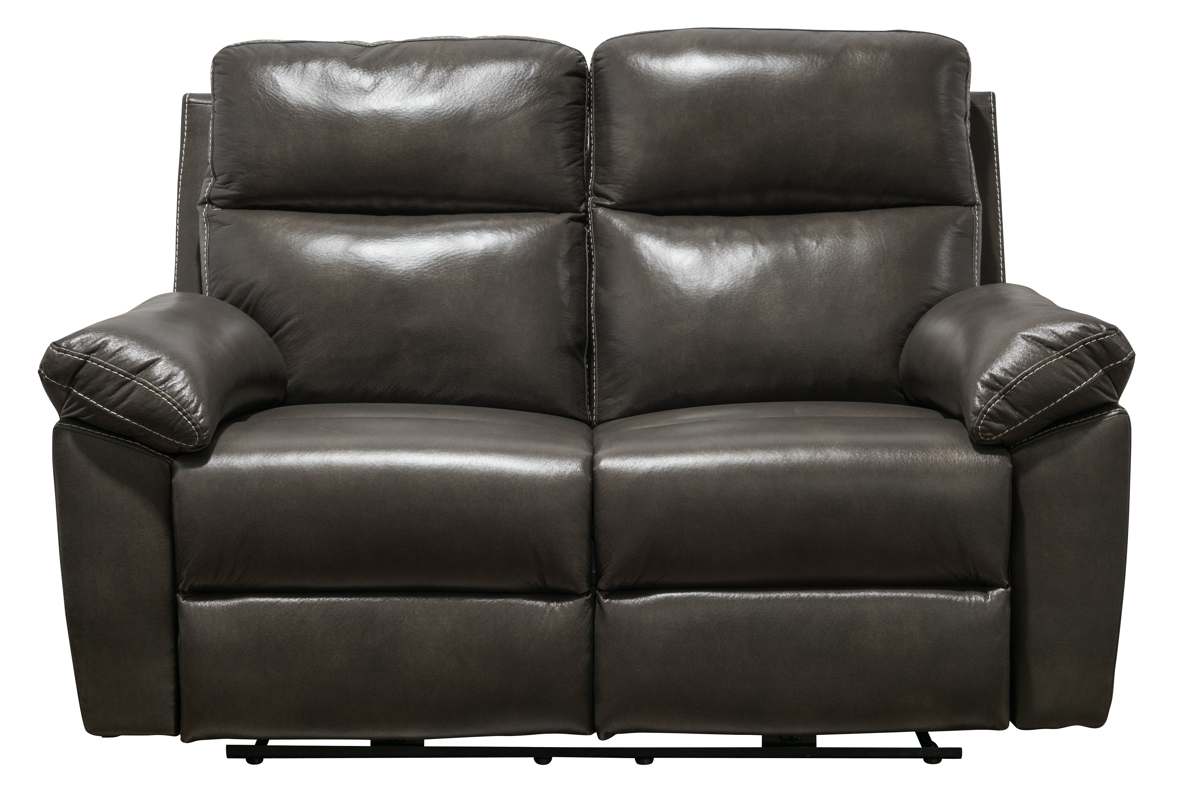 8212 Powered Recliner Leather Loveseat Carbon