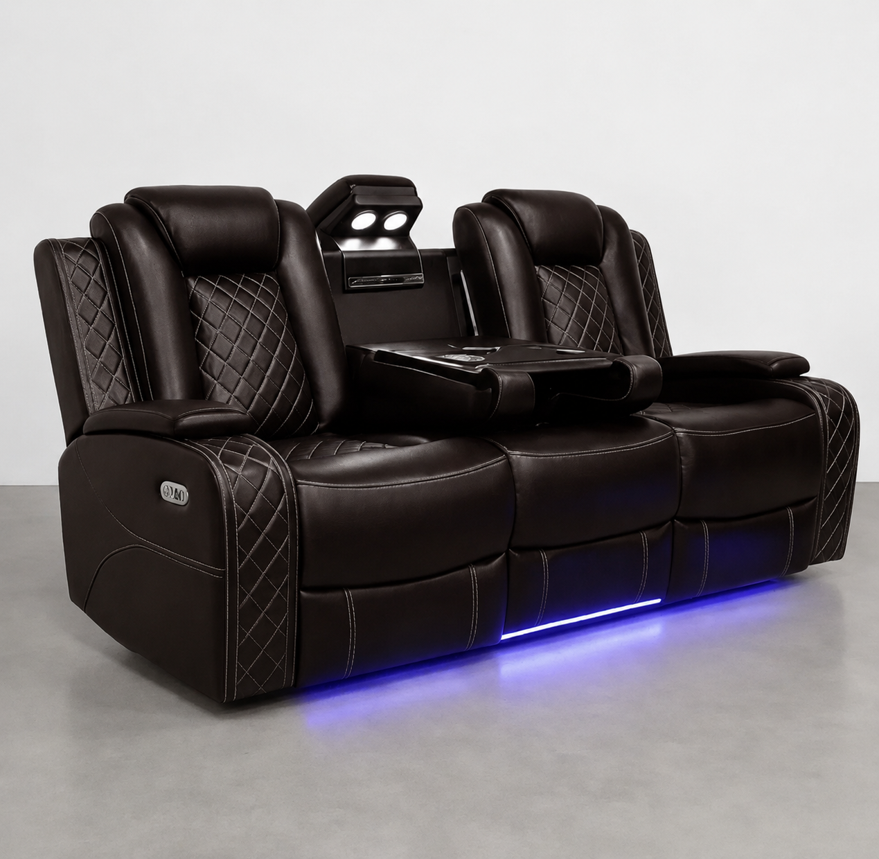 Powered Recliner Sofa (Brown) SF2829