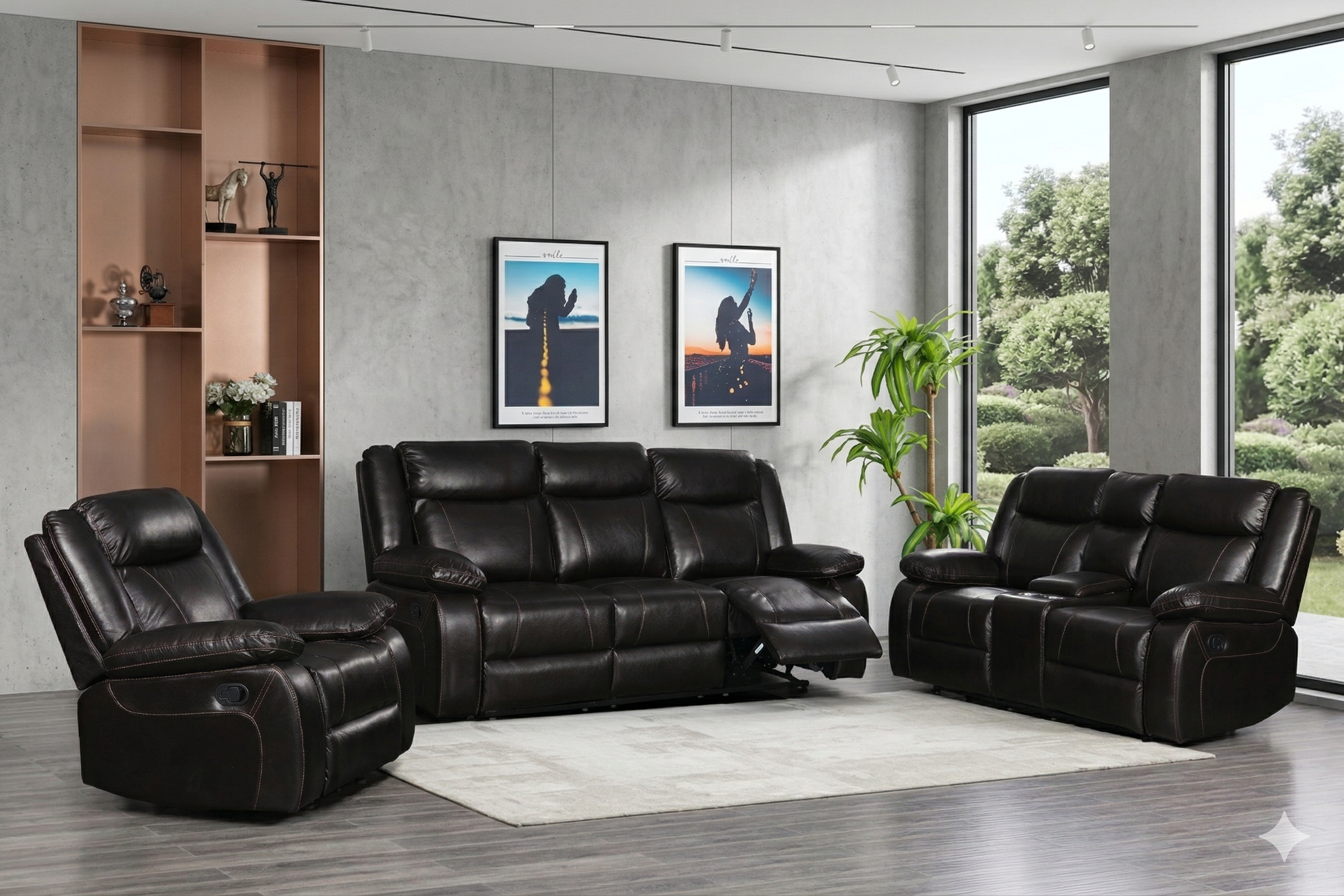 SALEM-LABB-Leather-Manual- Sofa-Loveseat-Chair