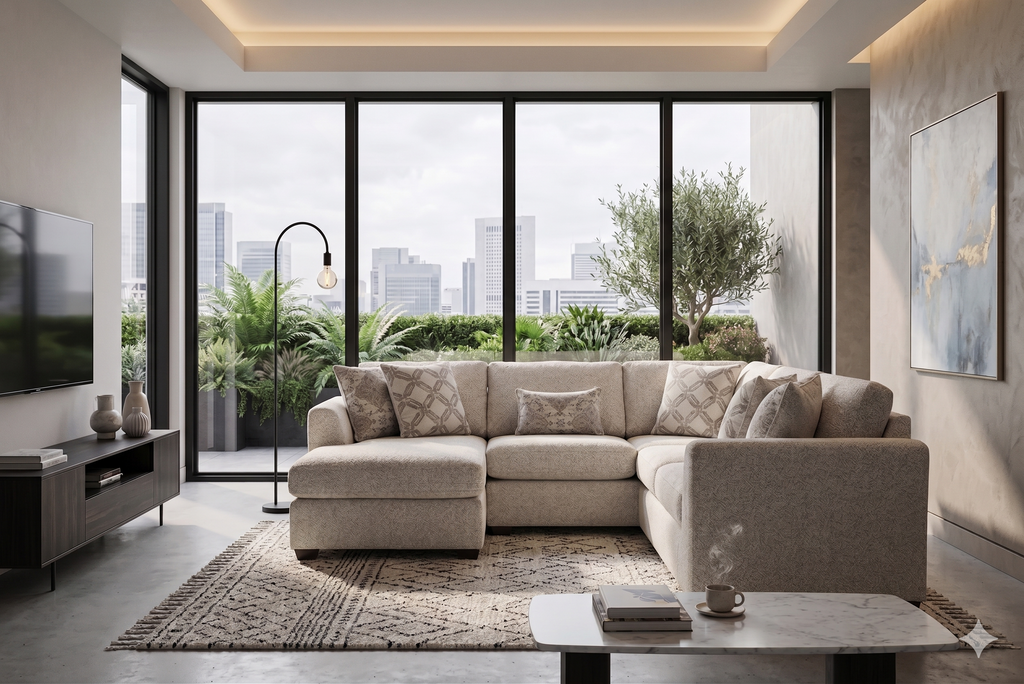 603 LHF Chaise & RHF Sofa Dune