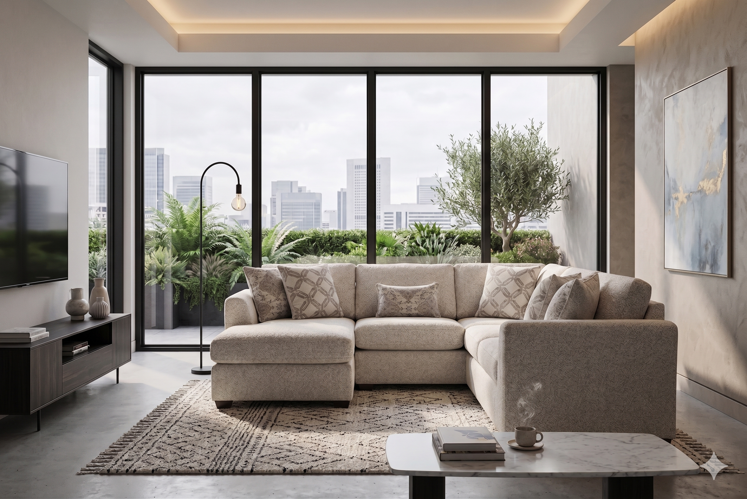603 LHF Chaise & RHF Sofa Dune