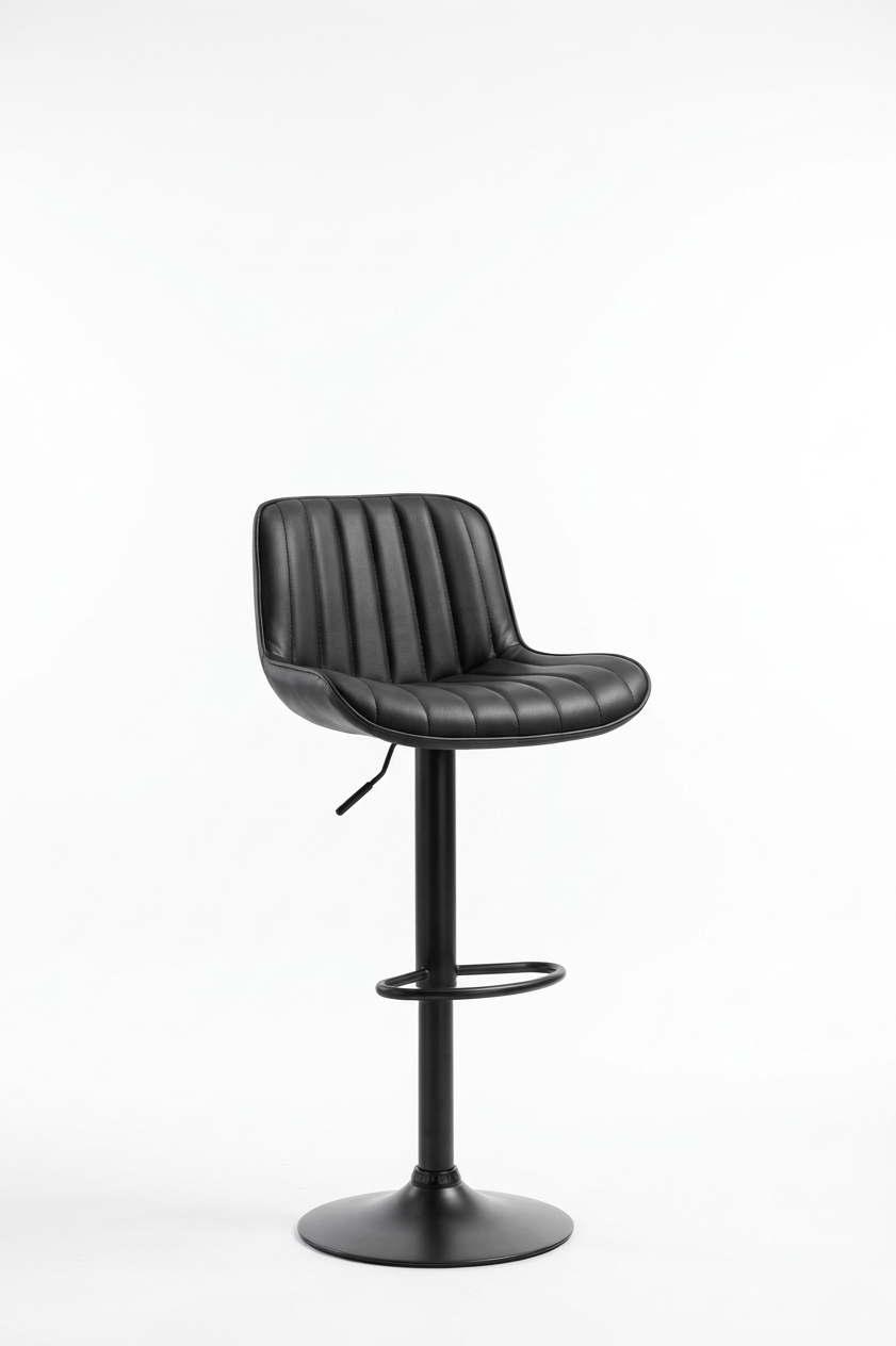 Bar Stool Adjustable 360-Degree Swivel Black