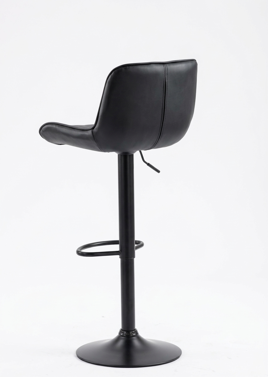 Bar Stool Adjustable 360-Degree Swivel Black