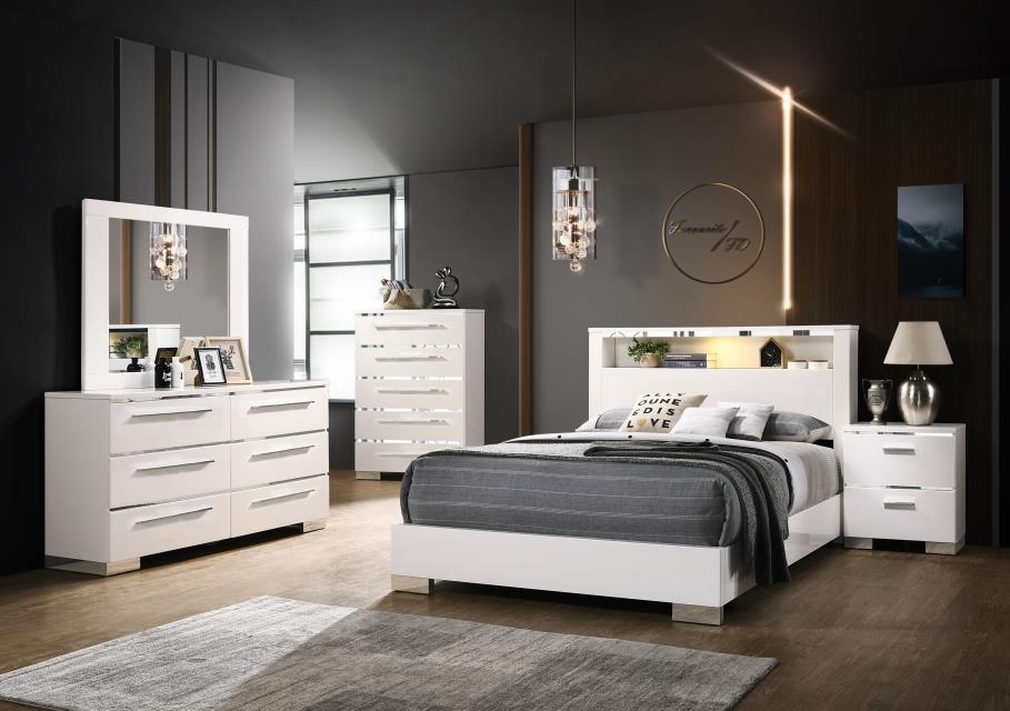 White Queen Bed Set