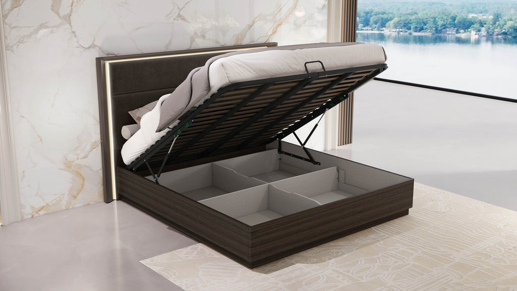 Queen Brown MC Bed Set