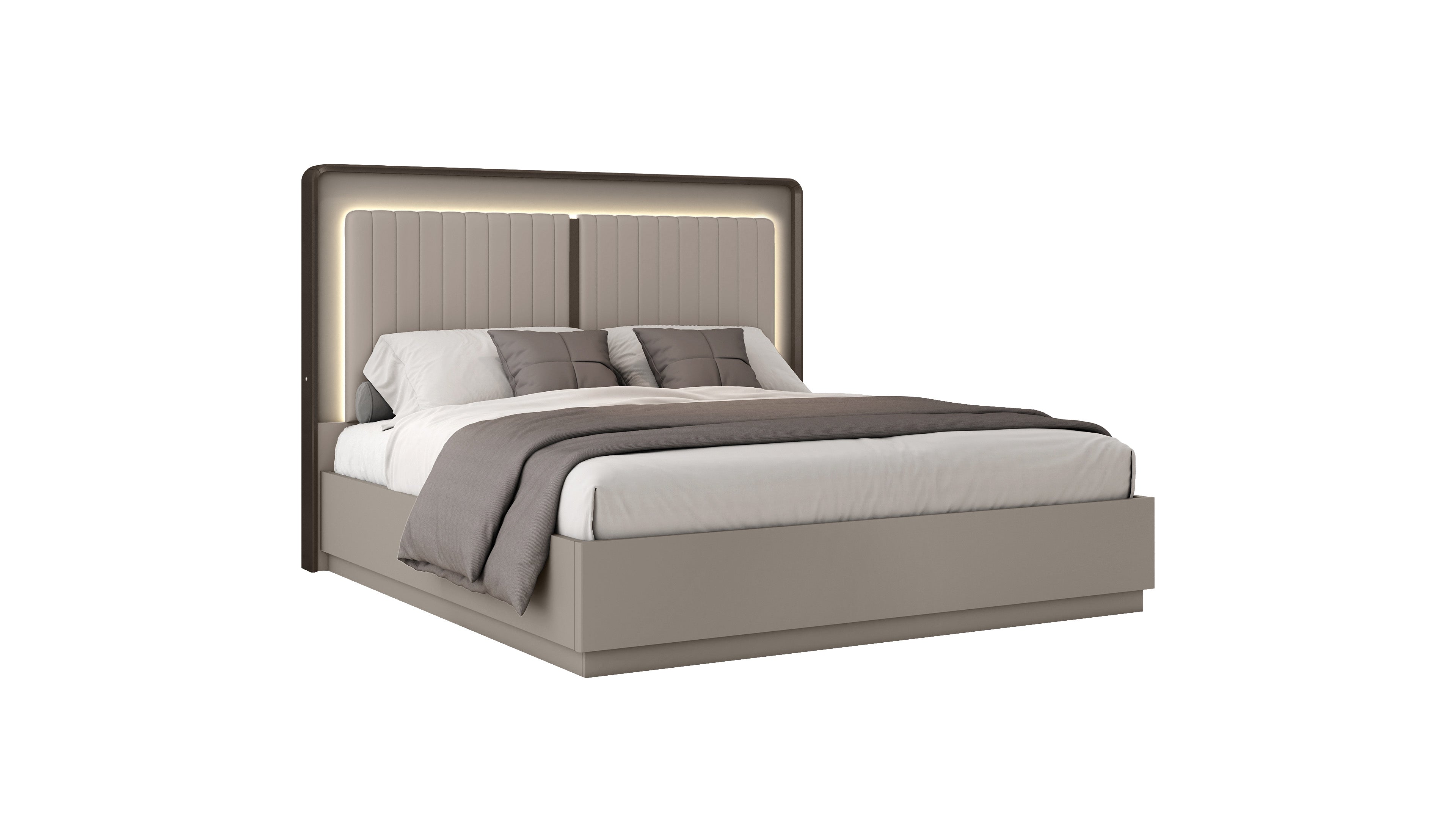 Light Grey Queen Bed Set